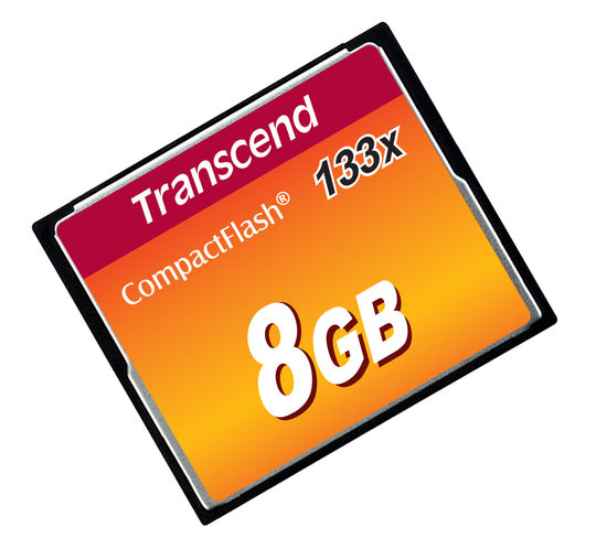 TRANSCEND 133X COMPACT FLASH CARD 8GB