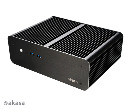 Euler MX Fanless Alu Case 2xFront USB 3.0, 2x2.5"drives