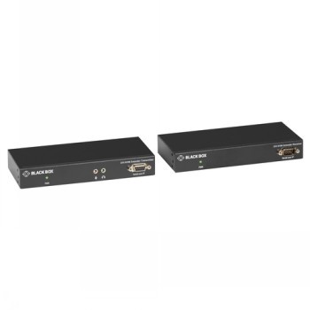 BLACK BOX KVX SERIES KVM EXTENDER OVER FIBER - DUAL-HEAD, DVI-I, USB 2.0, SERIAL, AUDIO, LOCAL VIDEO