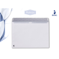 Mailman kirjekuori C4 PS valkoinen, suojateippi, 500 kpl