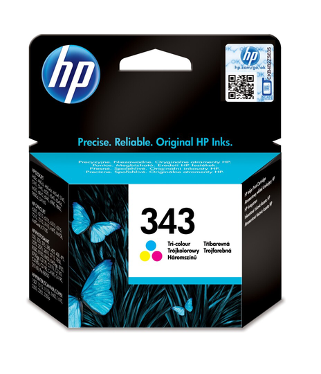 HP 343 Tri-color Inkjet Print Cartridge