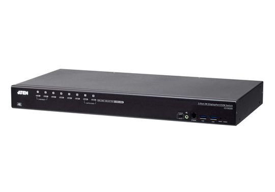 8-Port USB True 4K DisplayPort KVM Switch W/ USB 3.0 Periph