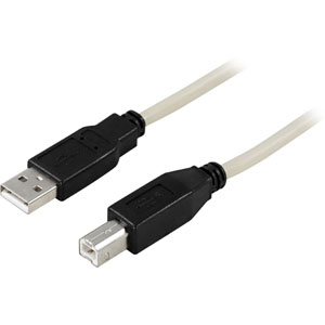 USB 2.0 -kaapeli, Type A Uros - Type B Uros, 0,5 M