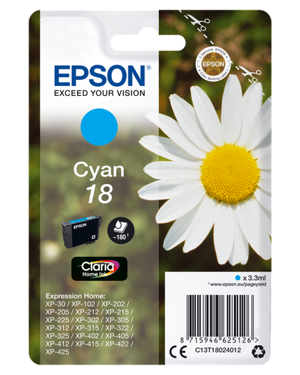 EPSON 18 Ink Cartridge Cyan