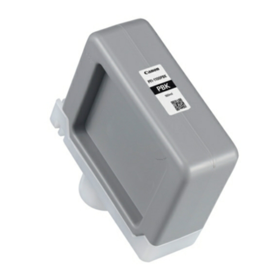 Canon PFI-1100 PBK Mustepatruuna valokuvamusta, 160 ml