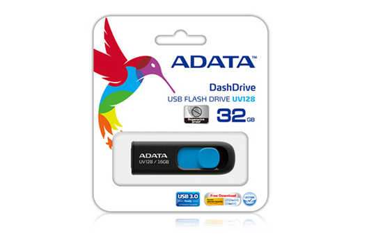 UV128 USB Connector, 128GB, USB 3.0, Black/blue