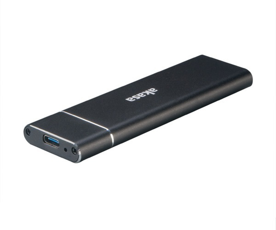 USB 3.1 Gen 2 External Enclosure For 1xM.2 SATA SSD, USB-C, Black