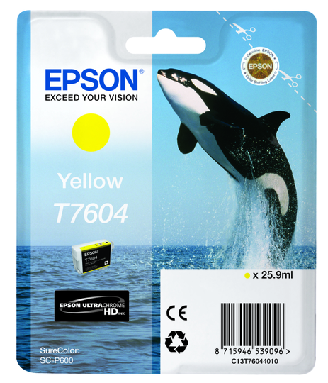 Ink/T7604 Killer Whale 25.9ml YL (1kpl Tarjoushintaan, Max 1kpl/asiakas)