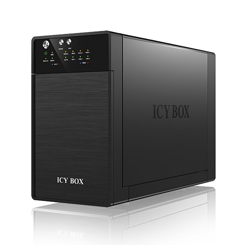 ICY BOX External RAID Case For 2x3.5" SATA Hard Drives, SATA 6 Gbit/s, USB 3.0 / ESATA, RAID 0/1 / J