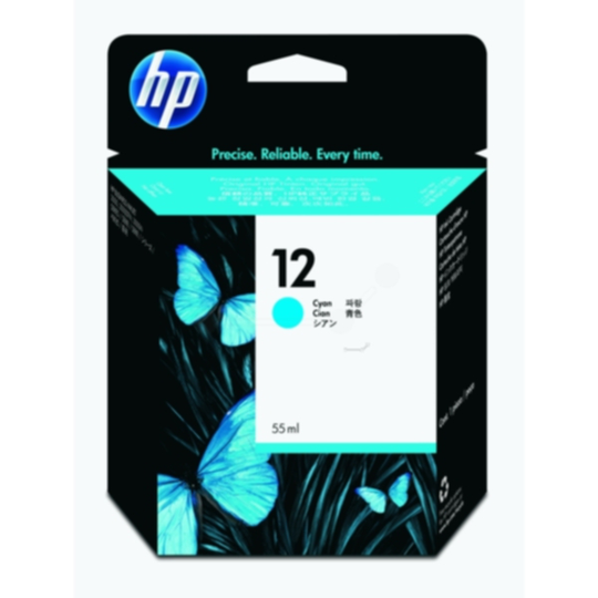 HP 12 Mustepatruuna syaani, 55 ml