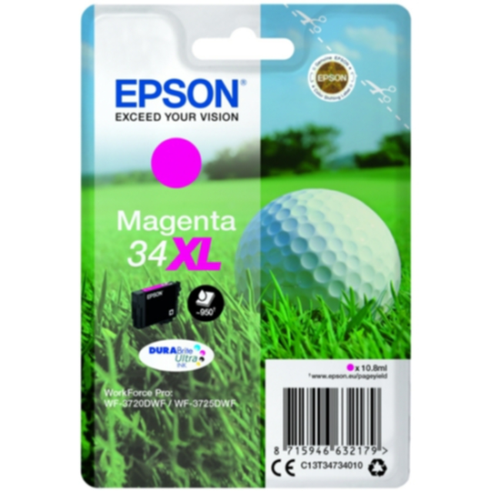 Epson 34XL Mustepatruuna magenta, 950 sivua
