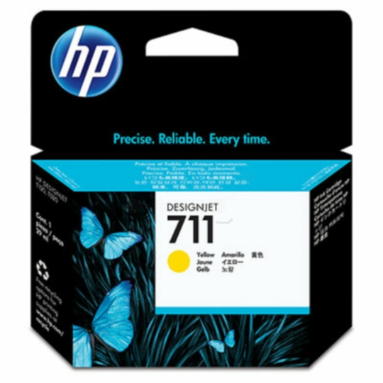 HP 711 Mustepatruuna keltainen, 3 x 29 ml