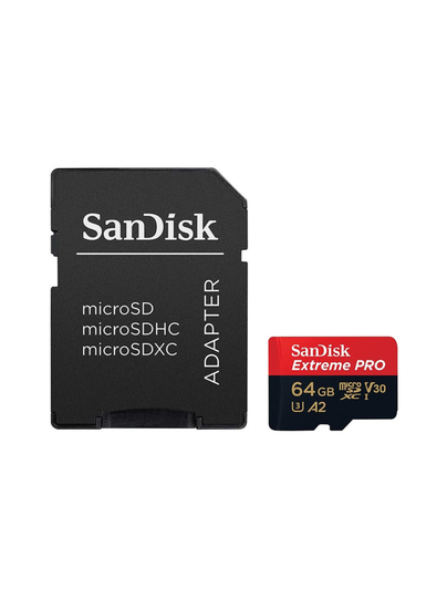 Sandisk extreme pro 64gb microsdxc (170mb/s) uhs-i (u3 / v30 / a2 / c10) muistikortti