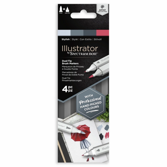 Spectrum Noir Illustrator Marker 4-setti Stylish