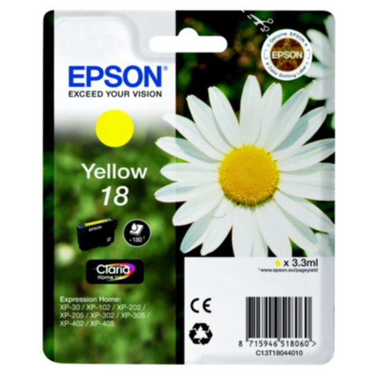 Epson 18 Mustepatruuna keltainen, 180 sivua