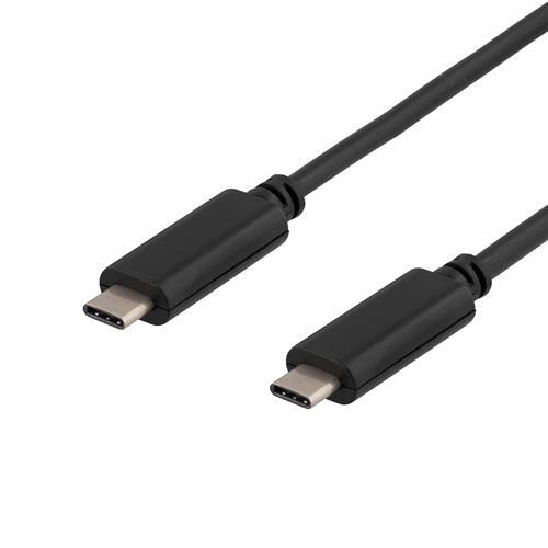 USB 3.1 Kaapeli, Gen 1, Tyyppi C Uros - Tyyppi C Uros, 1m, 3A, Musta