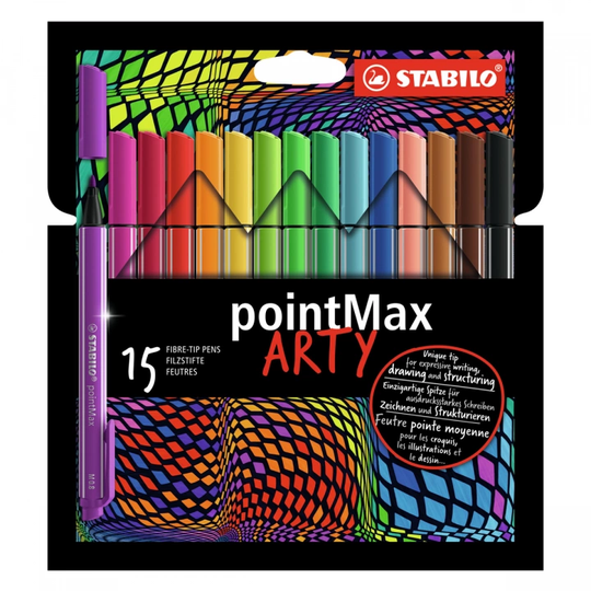 Stabilo Pointmax Arty Kuitukärkikynä 15 kpl