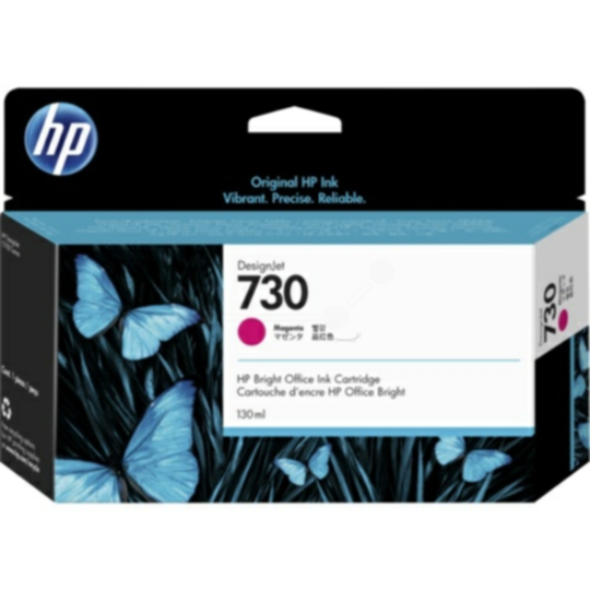 HP 730 Mustepatruuna magenta 130 ml (P2V63A)