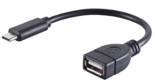 Uros USB-C 2.0 - Naaras USB-A OTG Adapterikaapeli 0 2m bulk