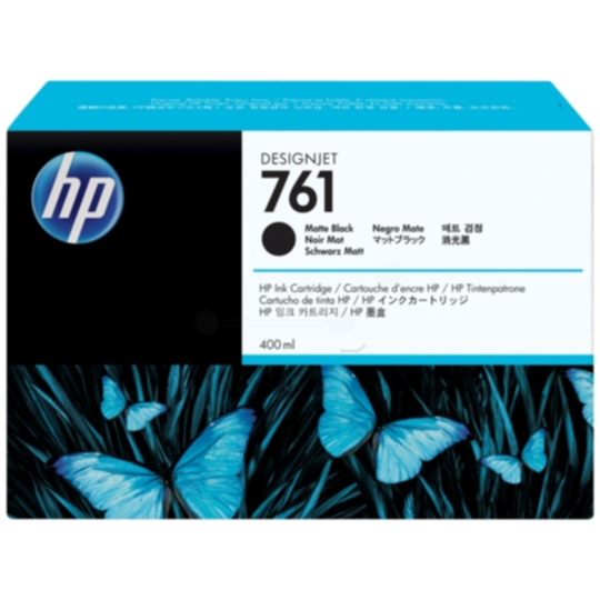 HP 761 Mustepatruuna mattamusta, 400 ml