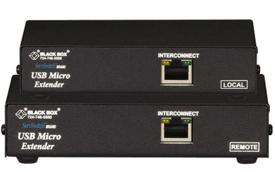 BLACK BOX MICRO KVM EXTENDER - VGA, USB, SINGLE-ACCESS, CATX