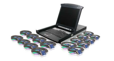 IOGEAR 17" LCD Combo 16 Port KVM