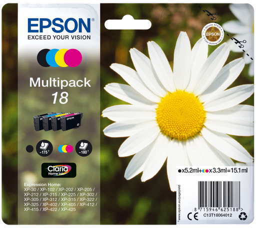 EPSON 18 Multicolour Ink Claria BLISTER