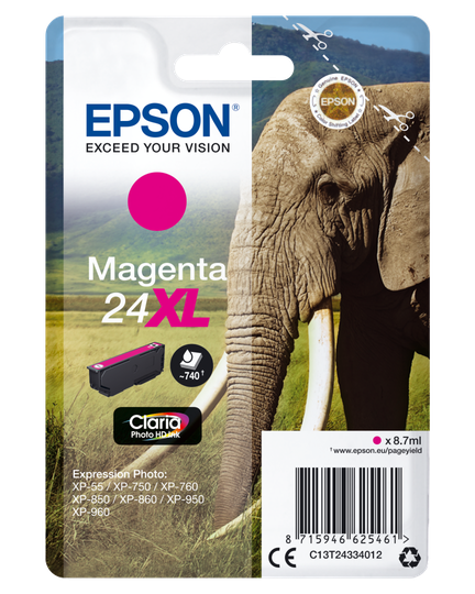 EPSON Ink Singlepack Magenta 24XL
