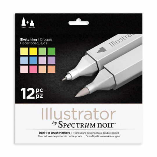 Spectrum Noir Illustrator Marker 12-setti Sketching