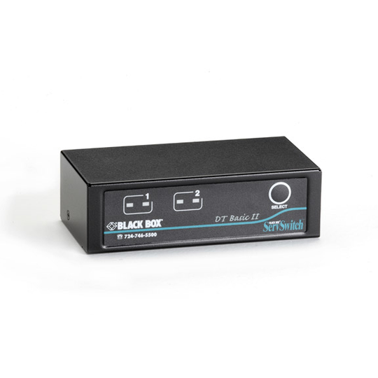 BLACK BOX DT BASIC II DESKTOP KVM SWITCH - VGA, USB OR PS/2, 2-PORT
