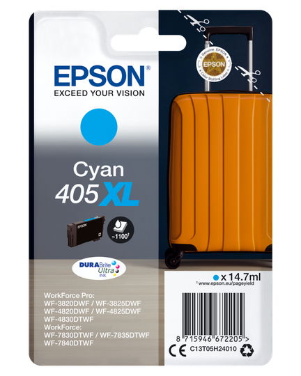 EPSON Singlepack Cyan 405XL DURABrite