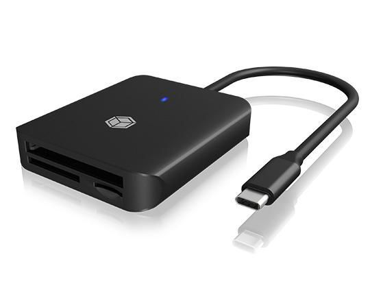 3-port Cardreader With USB 3.2 (Gen 1) Type-C® Interface, Black
