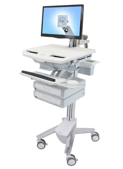 ERGOTRON STYLEVIEW CART LCD ARM 2 DRAWER