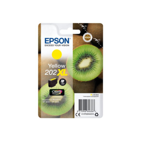 Epson 202XL Mustepatruuna keltainen, 8,5 ml
