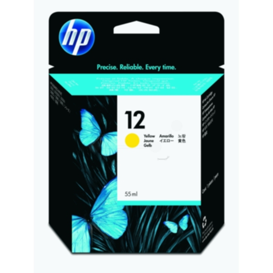 HP 12 Mustepatruuna keltainen, 55 ml