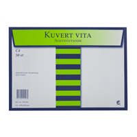 Kirjekuoria, C4, Valkoinen, P/S, 50 kpl / pakkaus