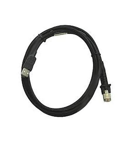 Cable, USB, Type A, TPUW, Straight, 2m, Black