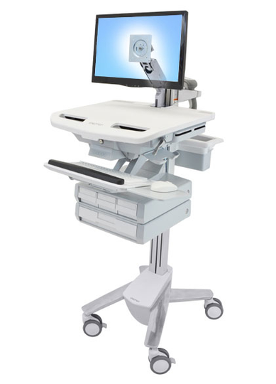 ERGOTRON STYLEVIEW CART LCD ARM 4 DRAWER