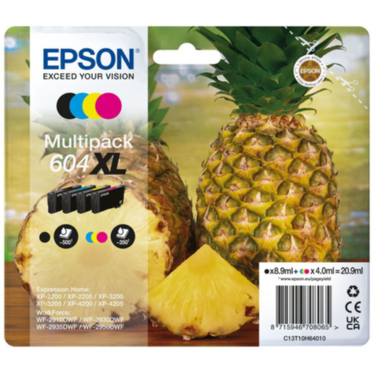 Mustepatruuna MultiPack Epson 604XL Bk,C,M,Y
