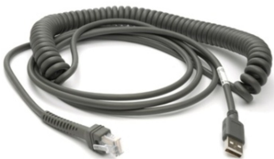 ZEBRA Cable USB Type A Coiled, 4.54m