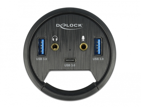 This Hub By Delock Can Be Installed Into An Existing Cut-out Of The Desk With A Diameter Of 60 Mm An