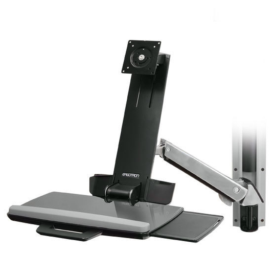 ERGOTRON SV Sit-Stand Combo System Silve