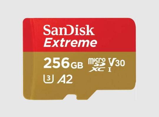 SANDISK Extreme MicroSDXC 256GB + SD Adp