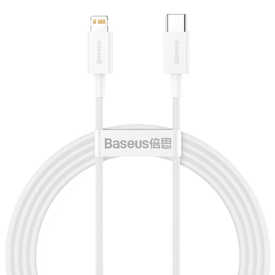Baseus USB-C - Lightning kaapeli 1 5m 20W - Valkoinen