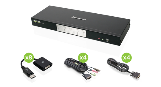 IOGEAR 4-Port Dual-Link Dual View
