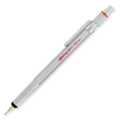 Rotring 800+ Lyijytäytekynä 0.5 Hopea
