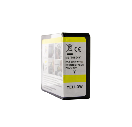 Mustepatruuna, korvaa Epson T5804, keltainen, 84 ml
