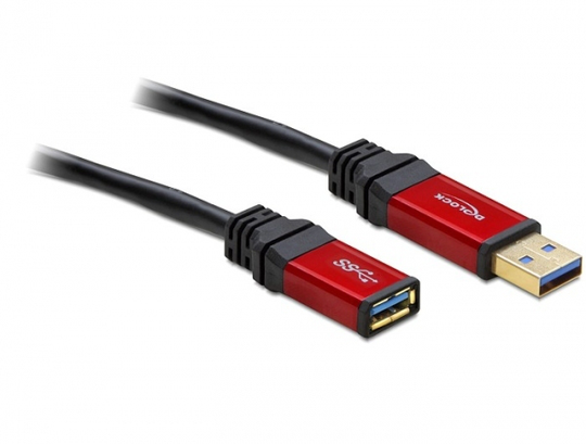 This USB Cable By Delock Enables The Extension Of A USB 3.0 Connection And Is Equipped With A Noble