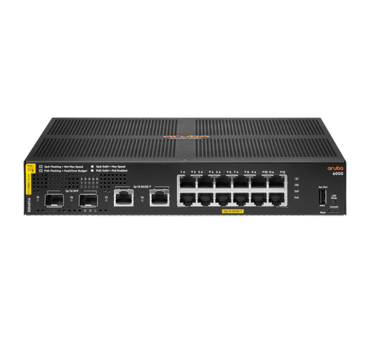 HPE Aruba 6000 12G CL4 2SFP 139W Switch