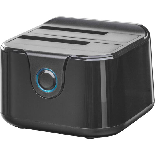 DELTACO USB 3.0 telakka-asema kloonaus 2x2 5/3 5 SATA musta"